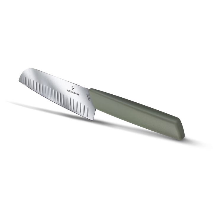 Victorinox Santoku Knife 17cm Straight Fluted Olive 6.9056.17K6B | Buy in Kenya | Red Rhino