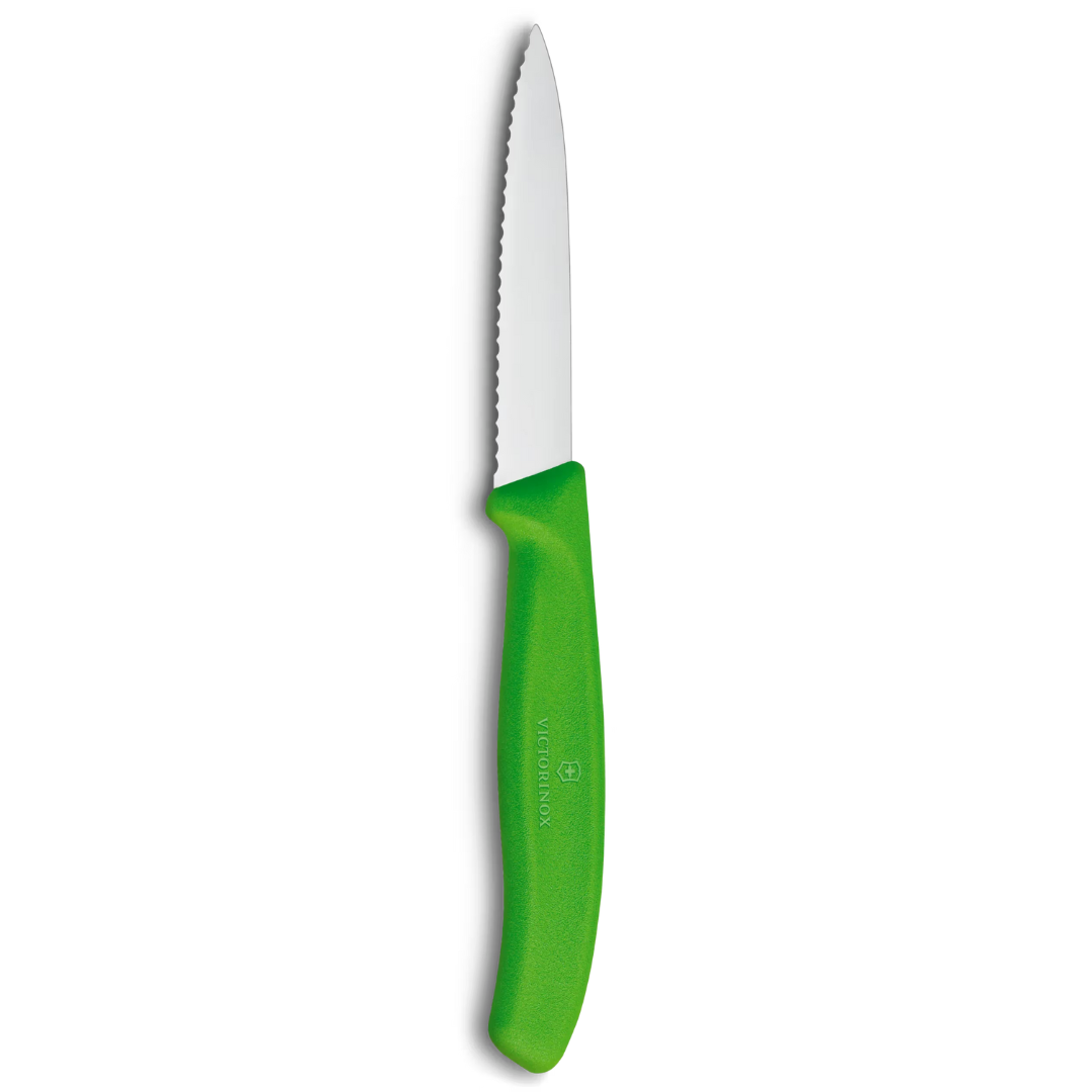 Victorinox Swiss Classic Paring Knife Serrated 8 Cm (Green)-6.7636.L114