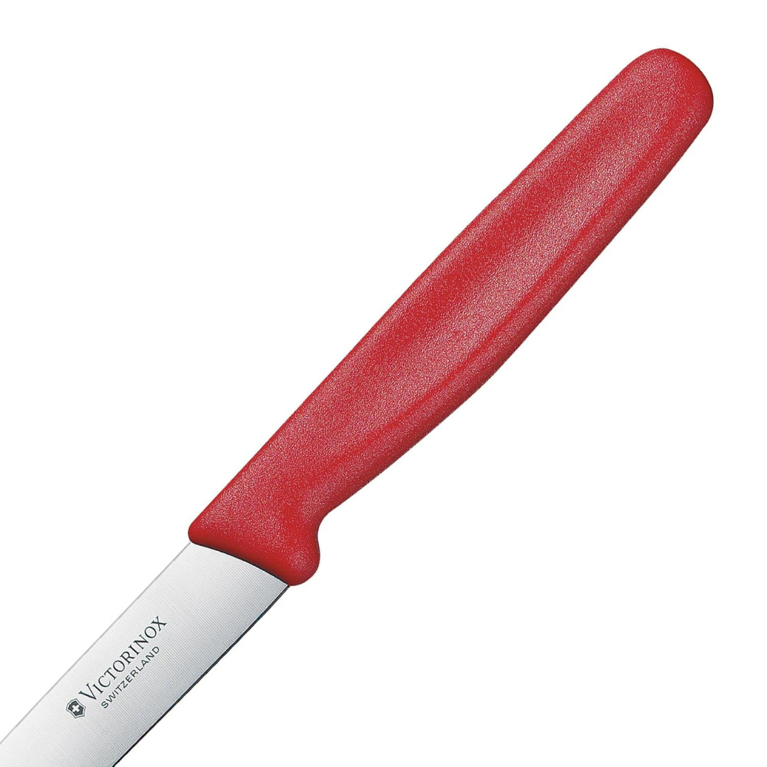 Victorinox Swiss Paring Knife 10Cm Straight Red Pointed