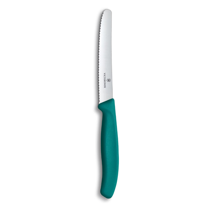 Victorinox Tomato &amp; Table Knife 11cm Wavy Blade Green 6.7834.C1 | Buy in Kenya | Red Rhino
