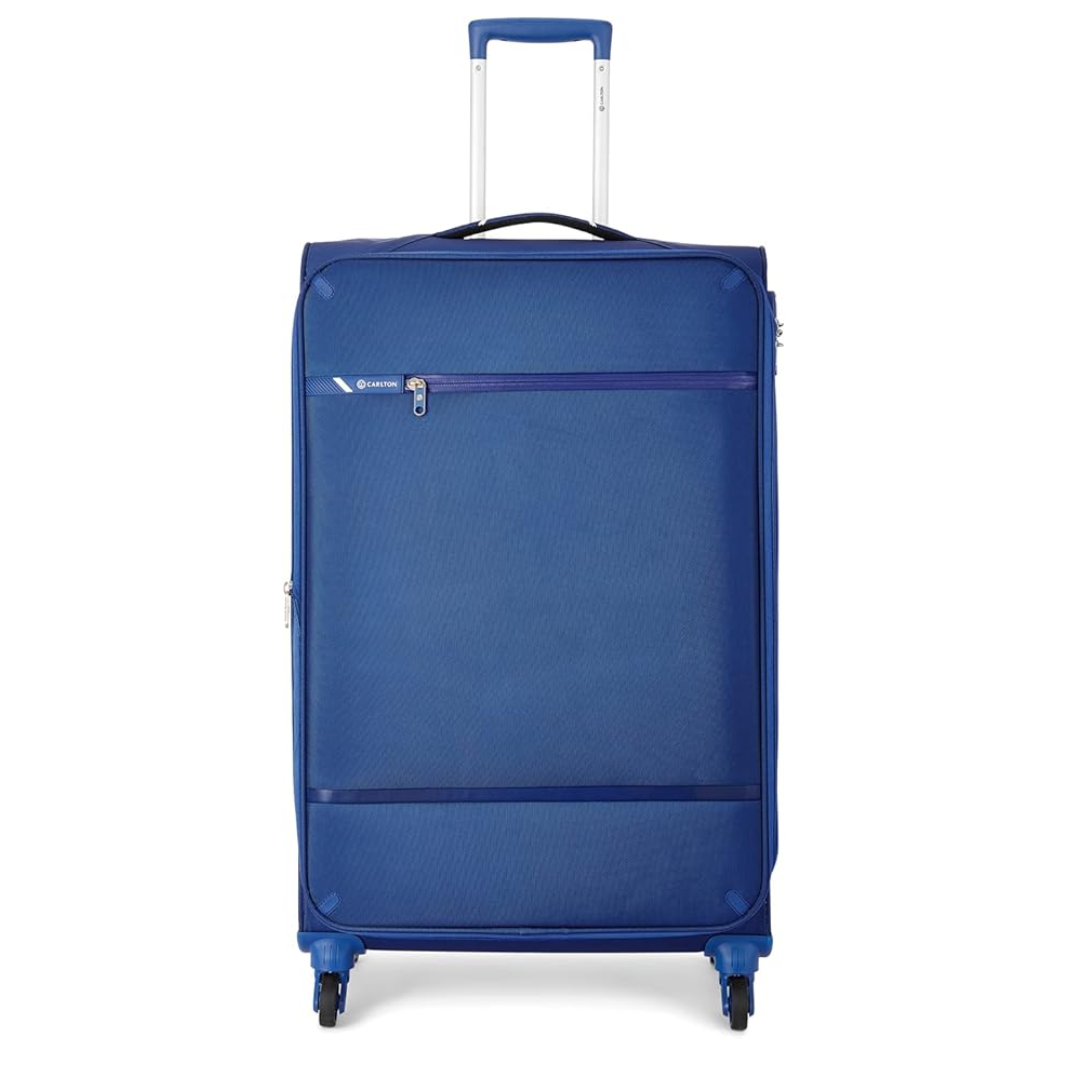 Carlton Amberlite SL four-wheel blue suitcase, front view