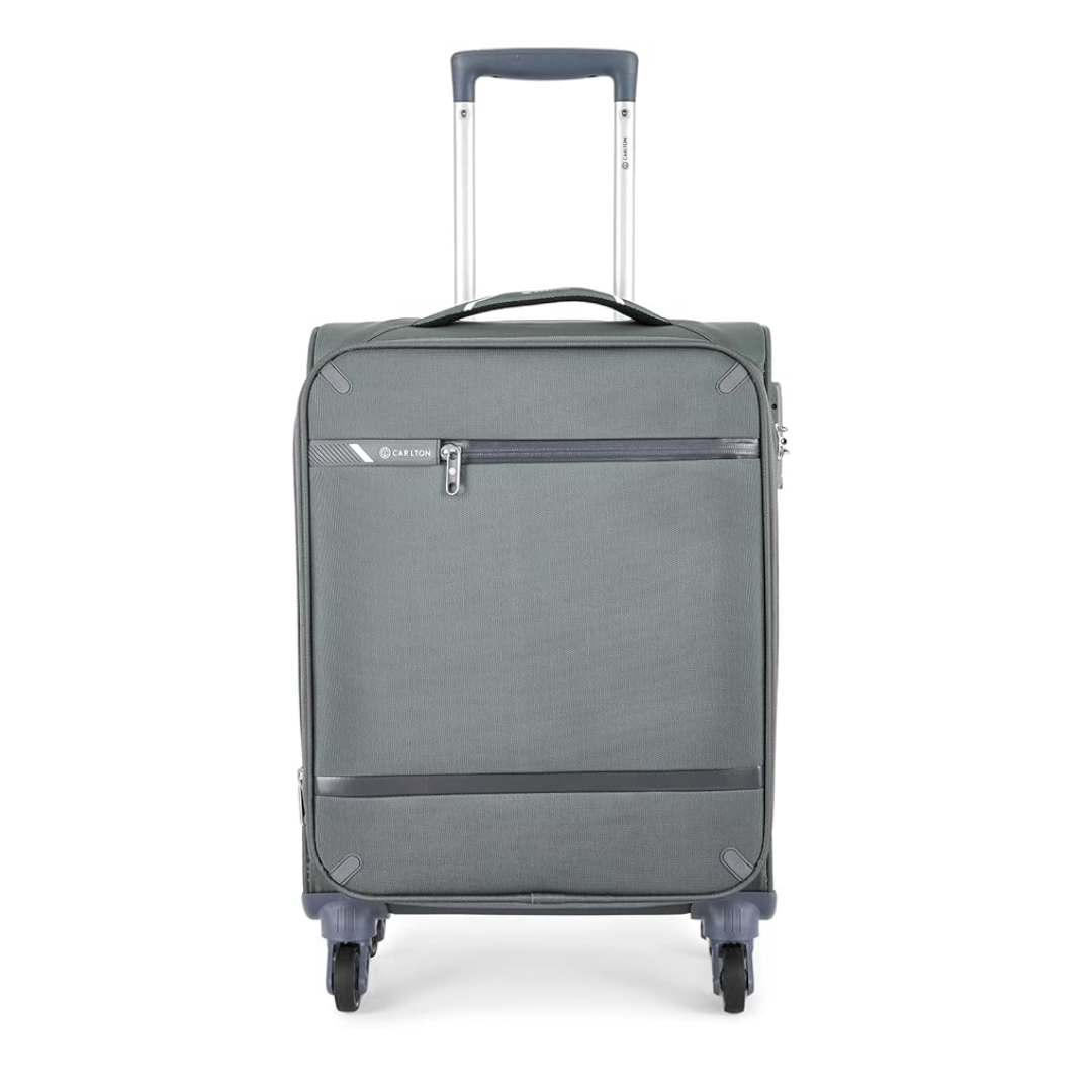 Carlton Amberlite SL four-wheel grey suitcase, front view