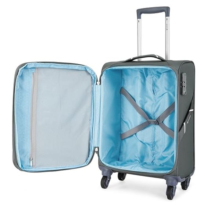 Carlton Amberlite SL grey suitcase, alternate view