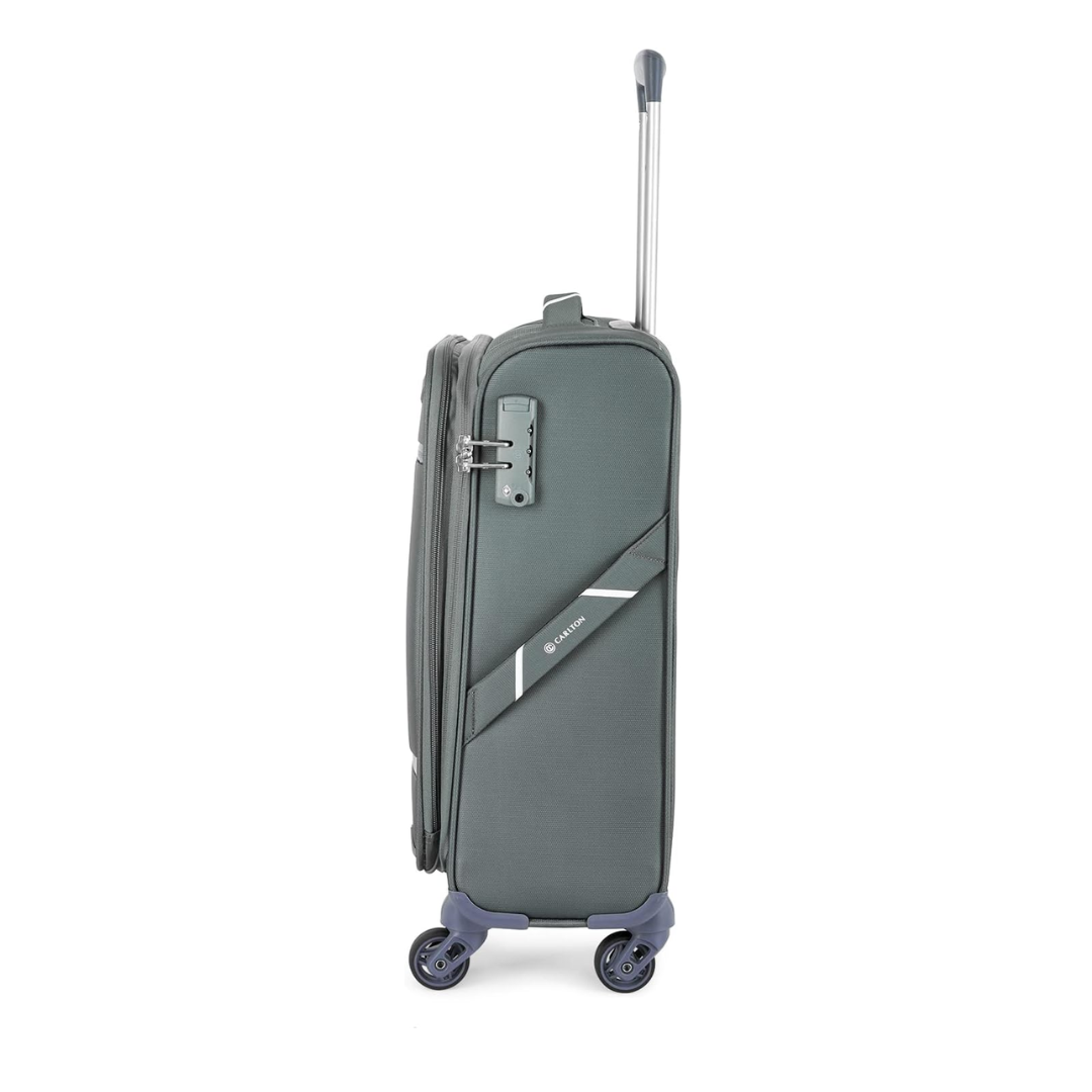 Carlton Amberlite SL grey suitcase, side view