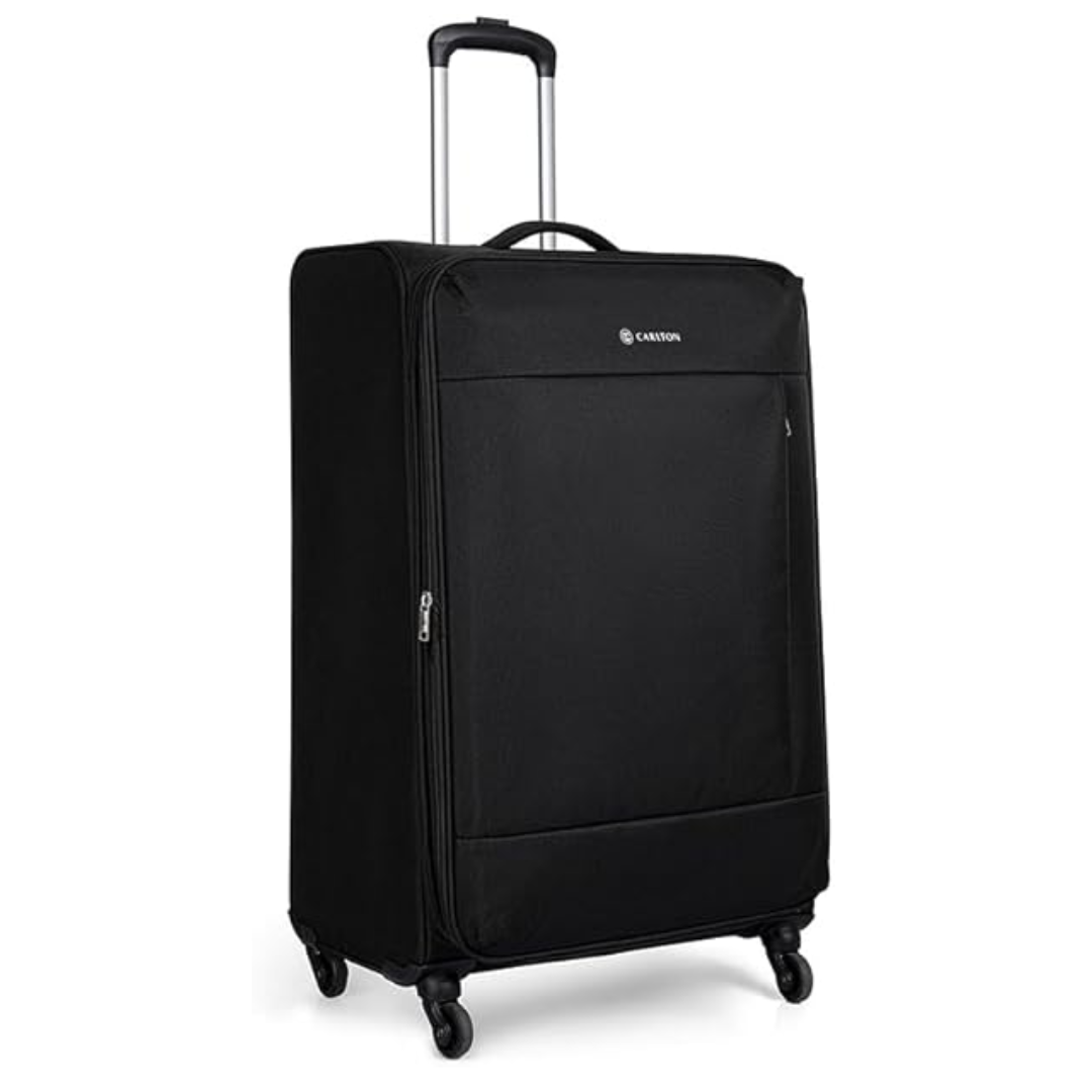 Carlton Elante black suitcase, alternate view