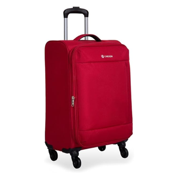 Carlton Elante red suitcase, alternate view