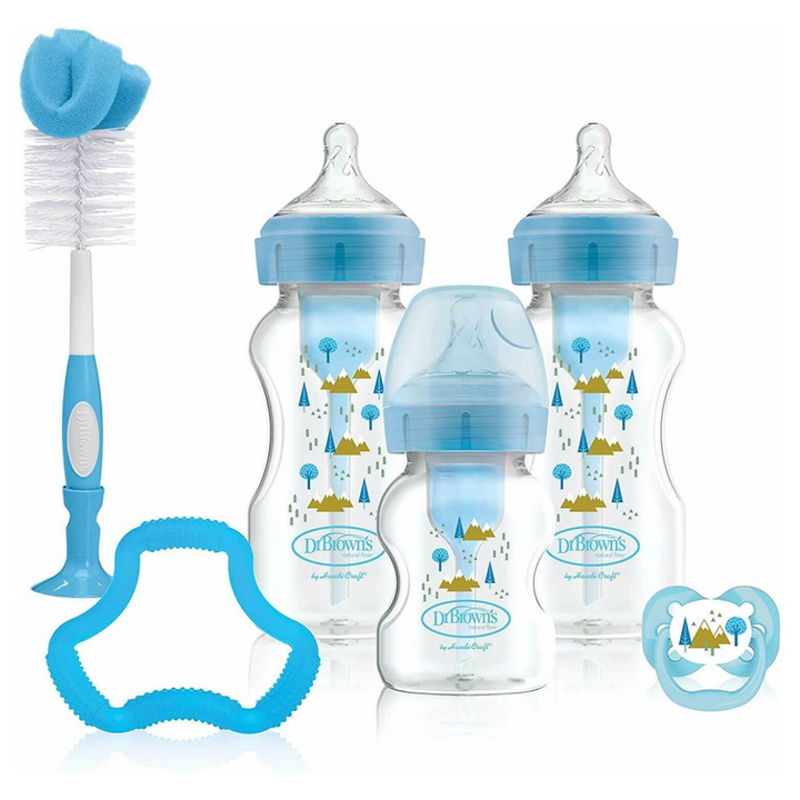 Dr. Brown's Options plus Baby Bottle Gift Set - Blue - Red Rhino