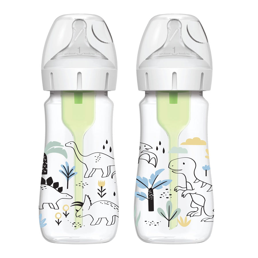 Dr. Brown's Natural FlowÂ® Anti-Colic Options+â¢ Designer Edition Jungle Decorations Wide Mouth-270ml-WB92026 - Red Rhino