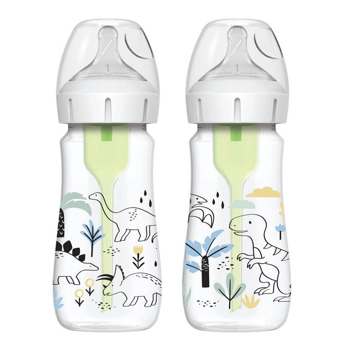 Dr. Brown's Natural FlowÂ® Anti-Colic Options+â¢ Designer Edition Jungle Decorations Wide Mouth-270ml-WB92026 - Red Rhino