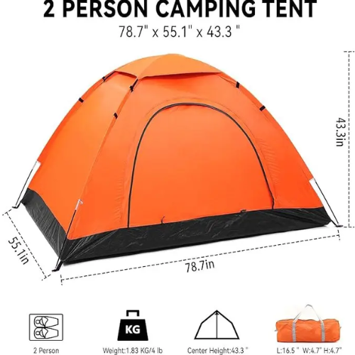 Weekender 2 Person Waterproof Windproof Camping Tent Assorted Color