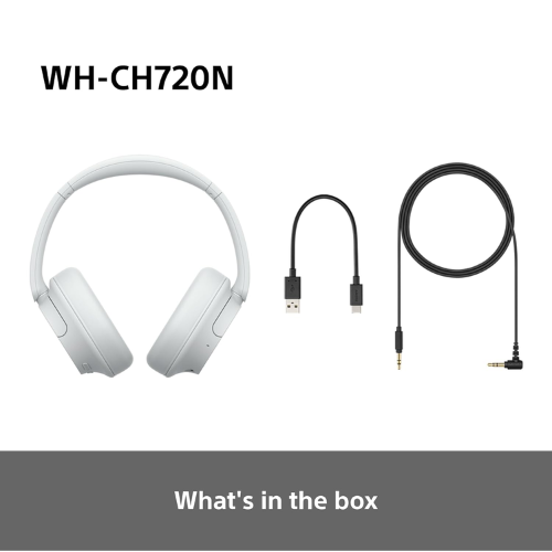 Sony Noise Cancelling Wireless Headphones WH-CH720N White