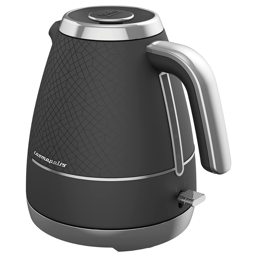Beko Cosmopolis Dome Kettle , Retro Black Design, 1.7L WKM8307B - Red Rhino