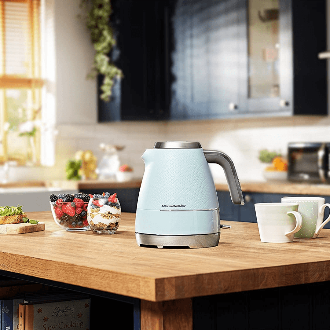 Beko Cosmopolis Dome Kettle , Retro Teal Design, 1.7L WKM8307T - Red Rhino