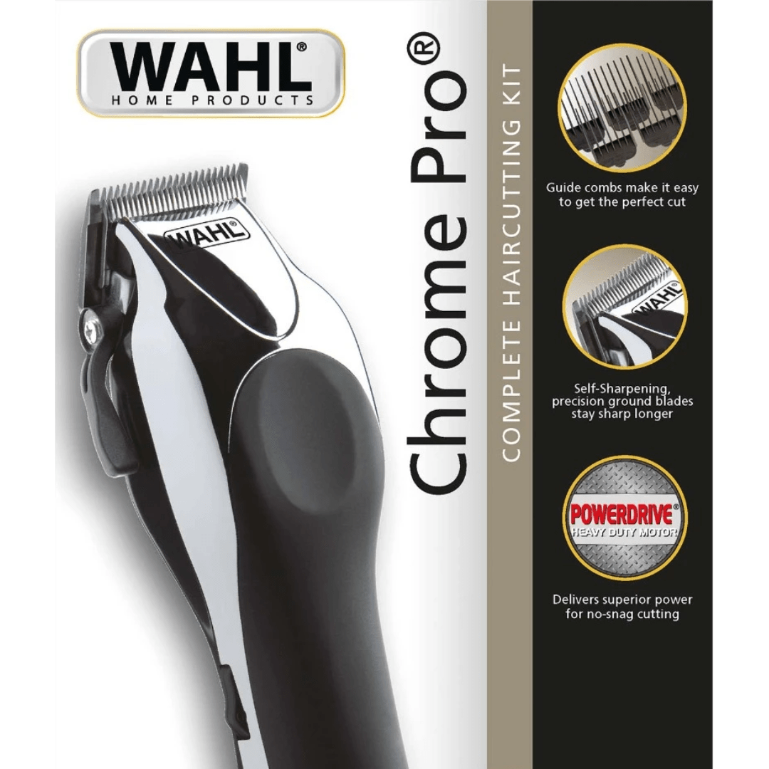 Wahl Chrome Pro Deluxe Corded Hair Cutting Kit 795241027