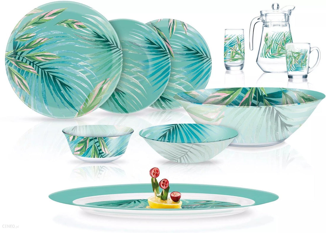 Luminarc Simply Crazifolia Dinner Set 46pc -Q1820 - Red Rhino