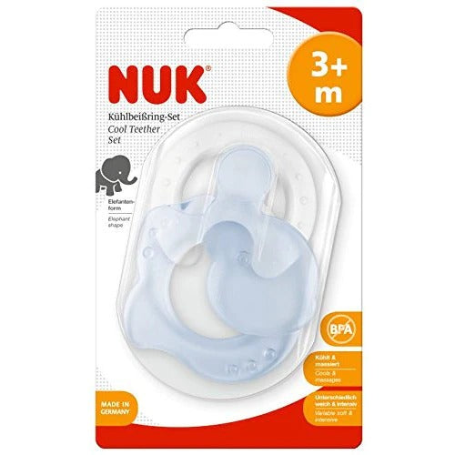 NUK Teething Ring Set Elephant 3 M+10256306 - Red Rhino
