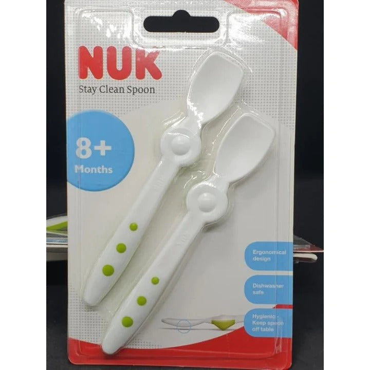 Nuk Stay Clean Spoon 8m+ 40255630 - Red Rhino