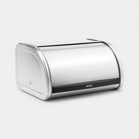 BRABANTIA ROLL TOP BREAD BIN Medium - Matt Steel - Red Rhino