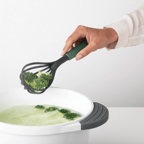 Whisk Plus Draining Spoon - Fir Green Tasty+