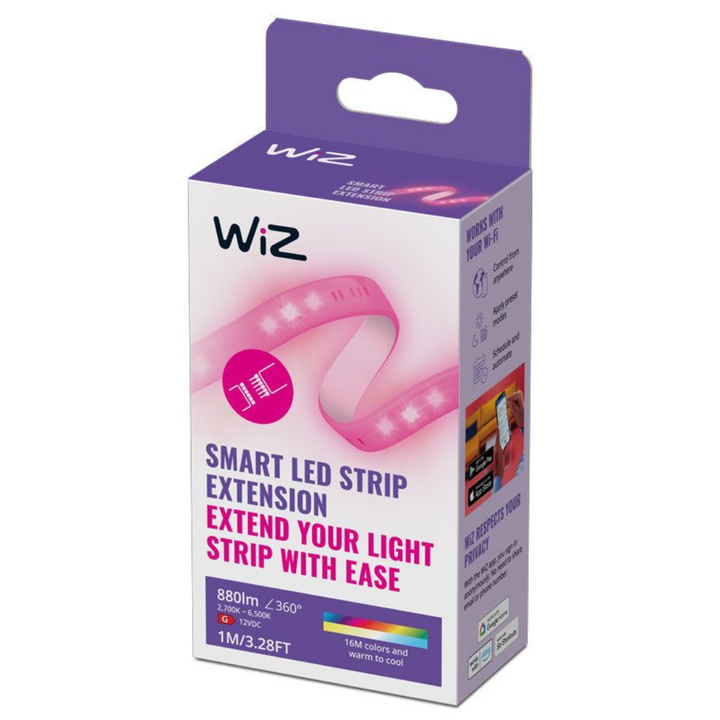 WiZ Smart LED Strip 1M Extension 11W 800LM 12V AC/DC (WiFi + Bluetooth Control)