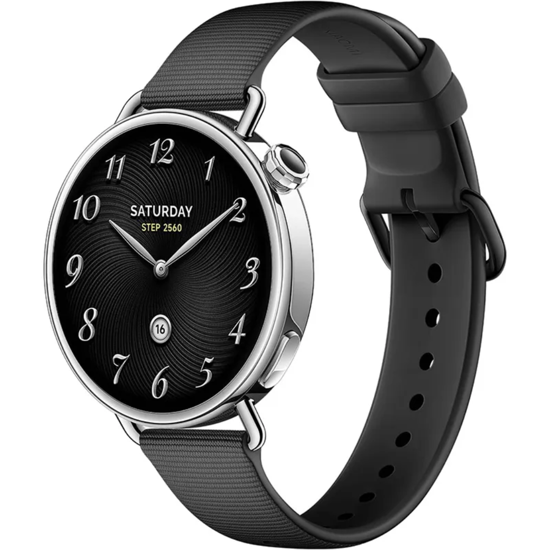 Xiaomi Watch S4 41mm black fluororubber strap, main view