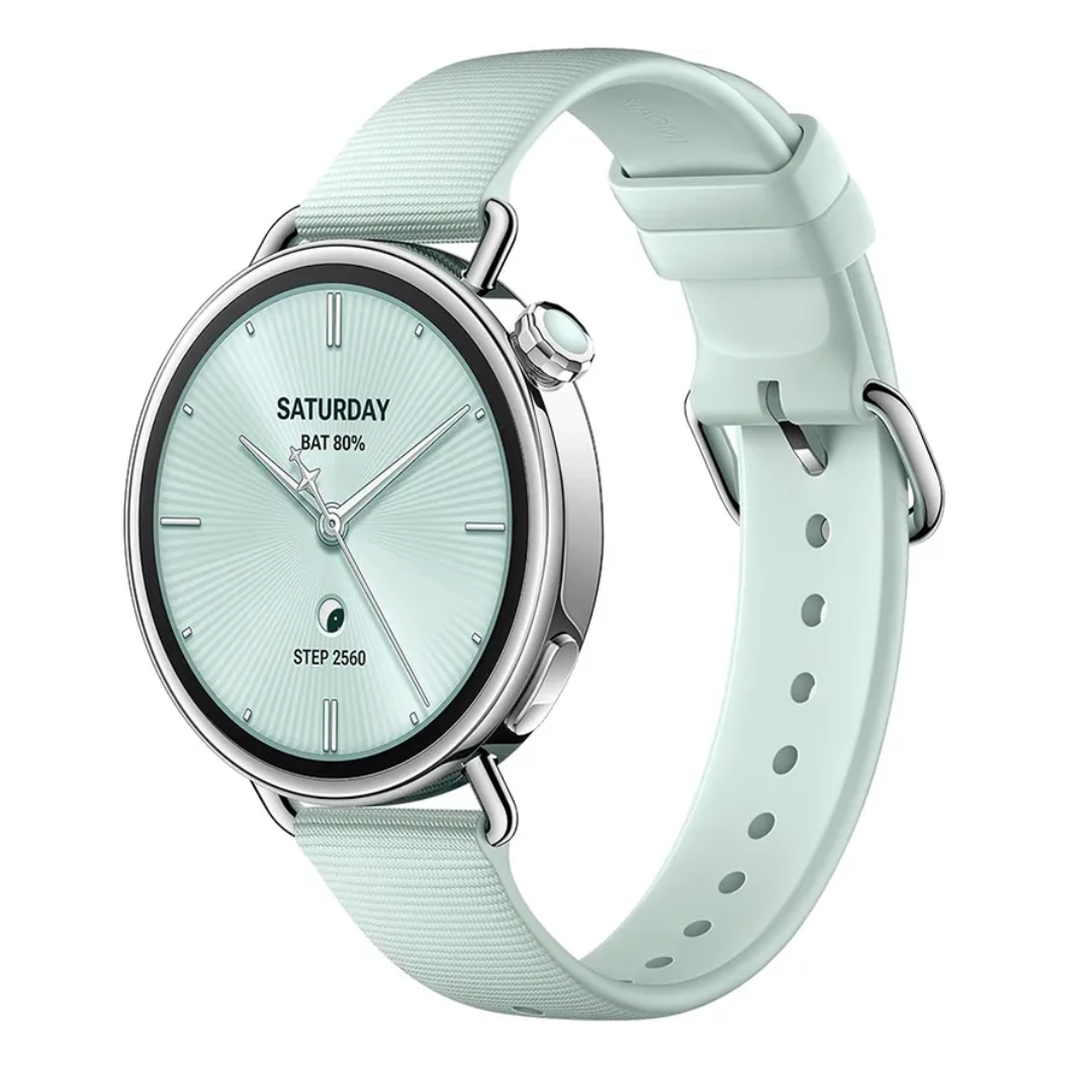 Xiaomi Watch S4 41mm mint green fluororubber strap, main view
