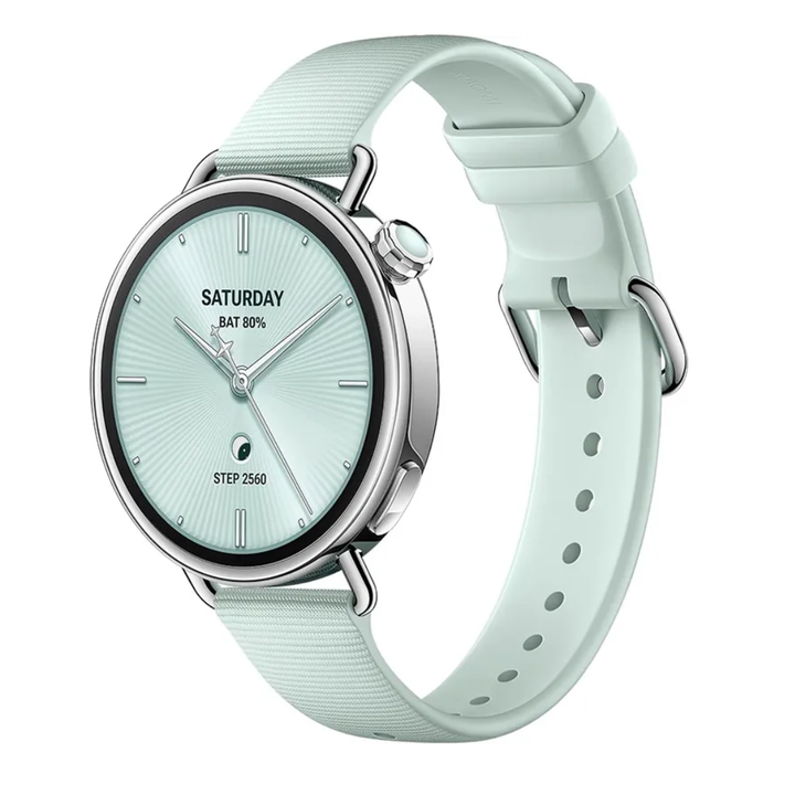 Xiaomi Watch S4 41mm mint green fluororubber strap, main view
