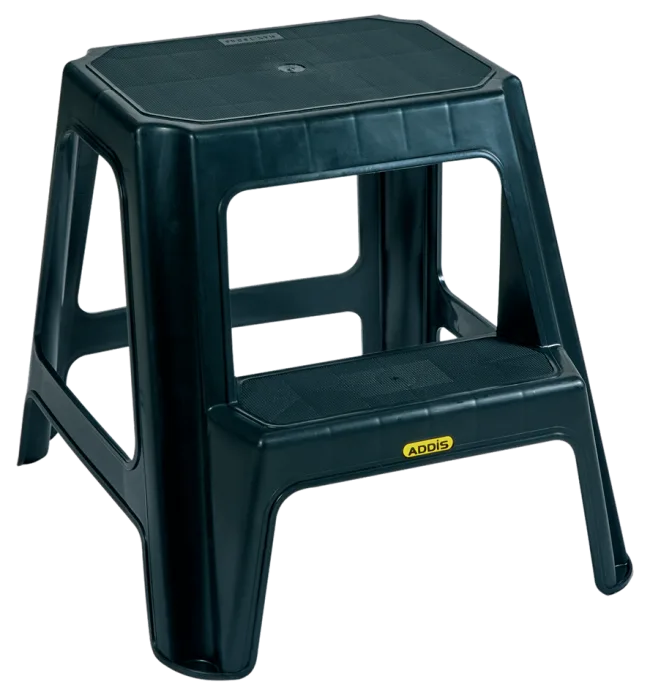 Addis 2-Step Stool 96151 black plastic household step stool