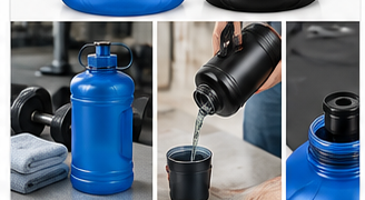 2.2L sports chugger bottle in gym and hydration lifestyle use
