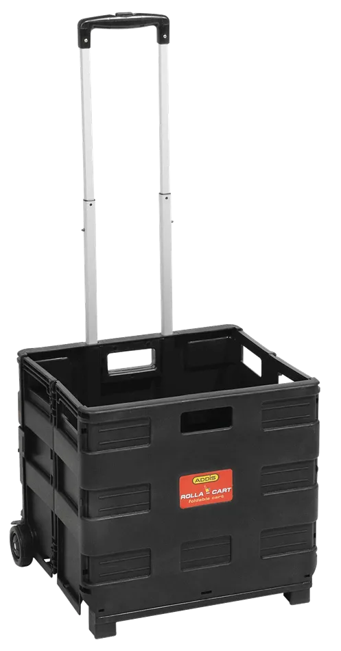 Addis Rolla Cart Foldable 6959BK black wheeled utility cart