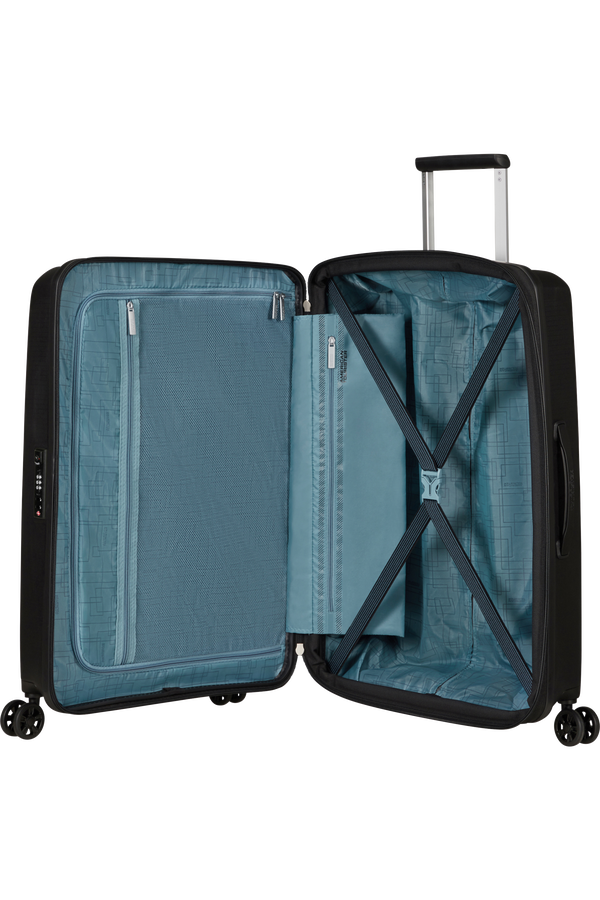American Tourister Aerostep 65cm Black interior view