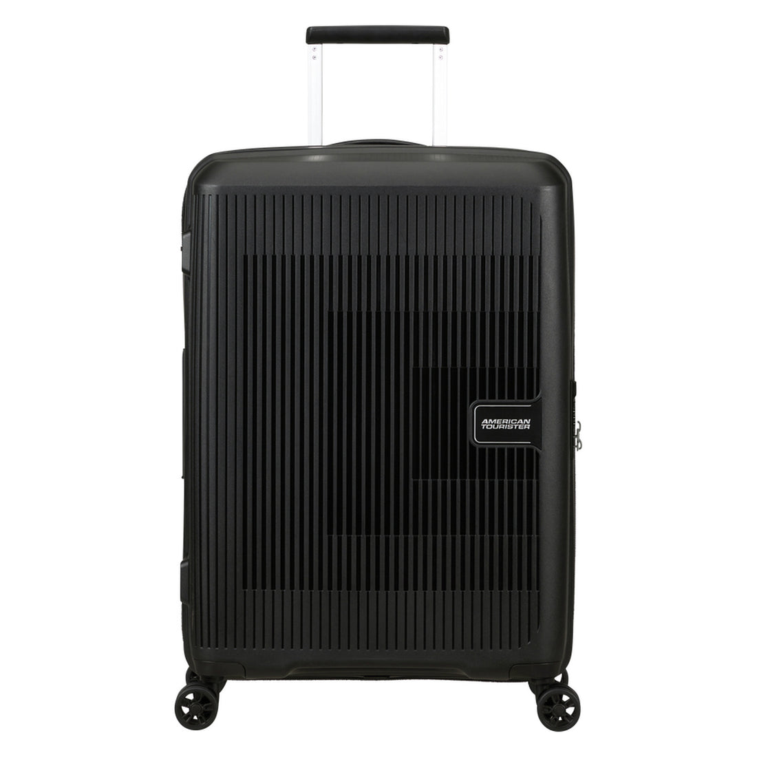 American Tourister Aerostep 65cm Black Medium Suitcase MD8 09 002