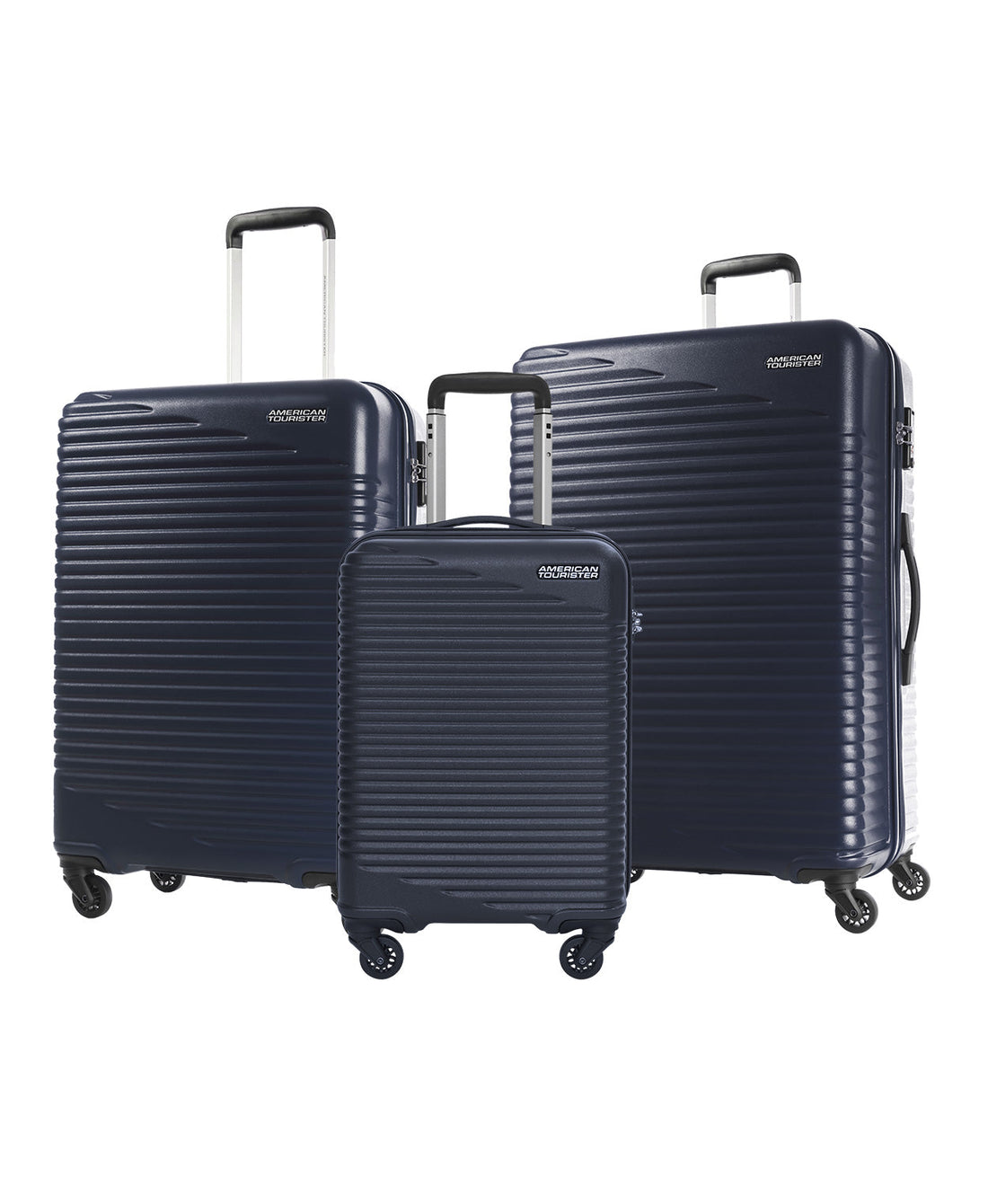 American Tourister Sky Park Blue three-piece suitcase set