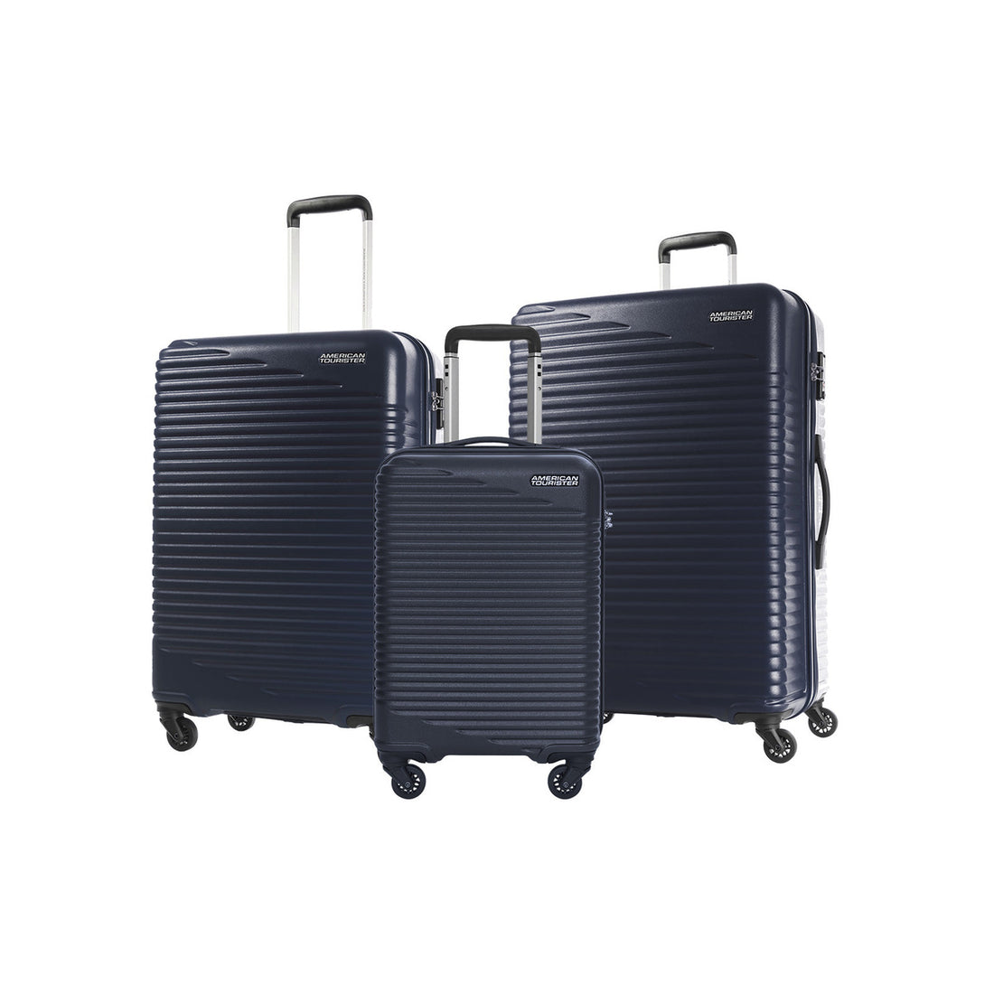 American Tourister Sky Park 3-Piece Suitcase Set 55cm + 68cm + 78cm Blue