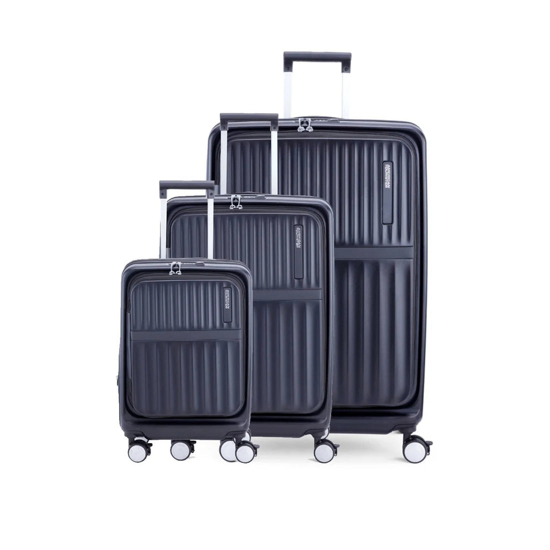 American Tourister Trento 3-Piece Suitcase Set 54cm + 68cm + 82cm Black