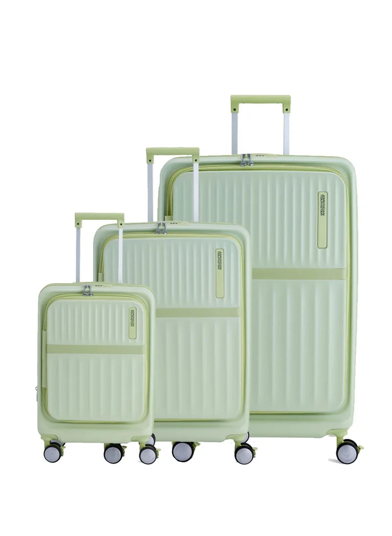 American Tourister Trento Matcha three-piece suitcase set