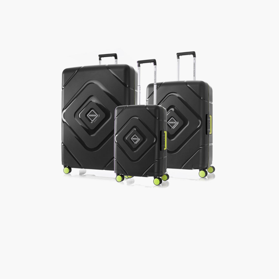 American Tourister Trigard Black 3-piece suitcase set