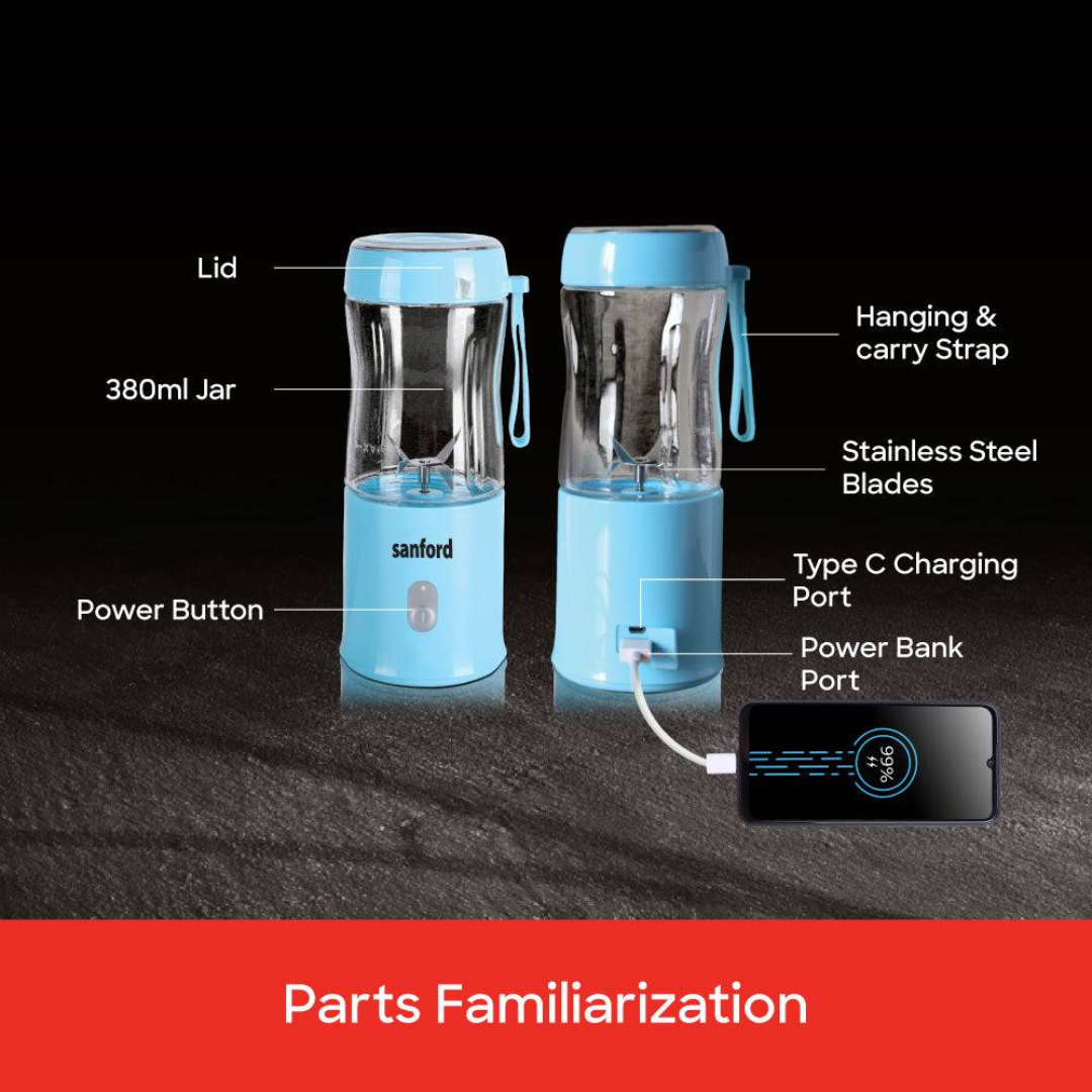Sanford rechargeable blender SF6810BR, cup detail
