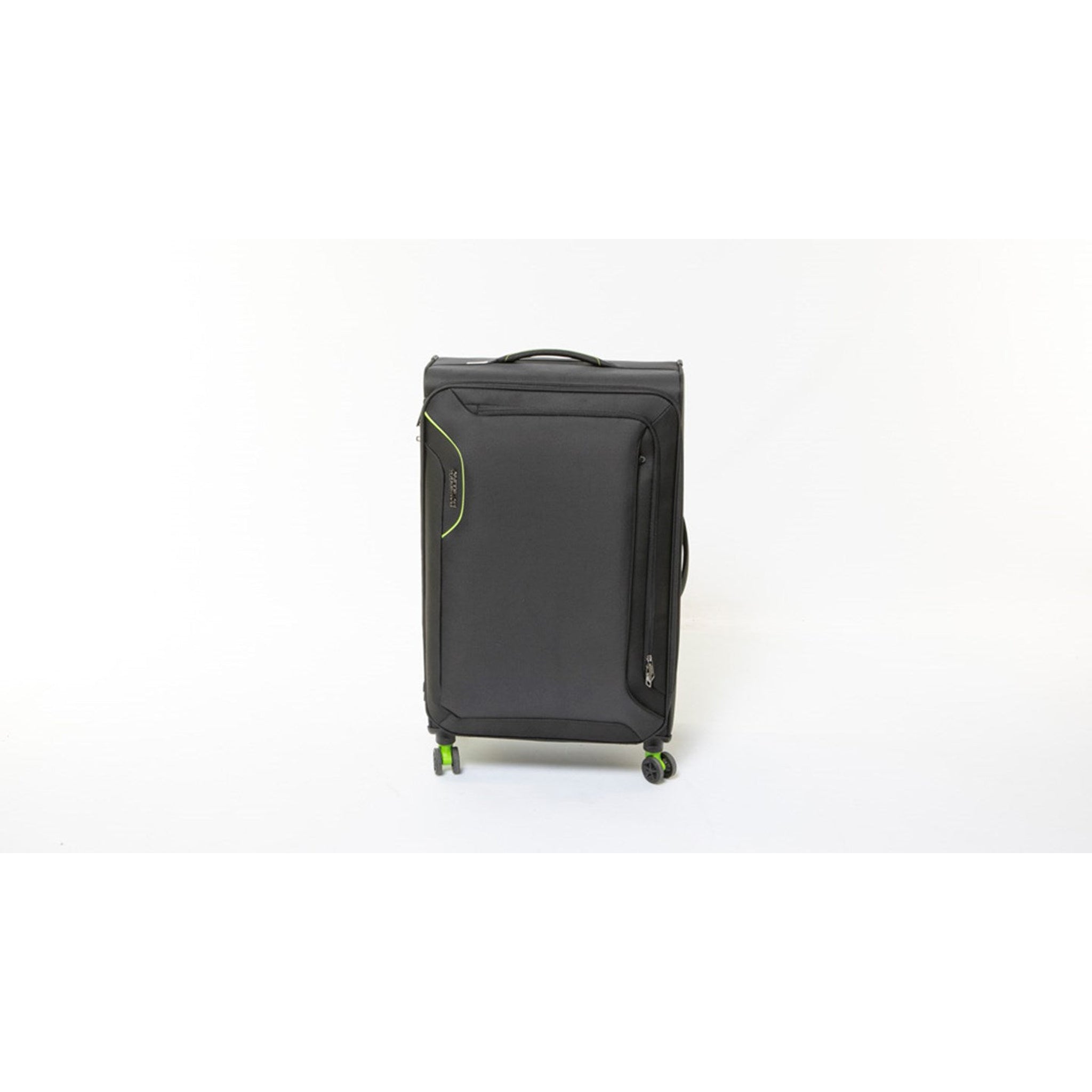 American Tourister Applite 3.0S Expandable Spinner 82 cm — Black / Green Large Suitcase — front view