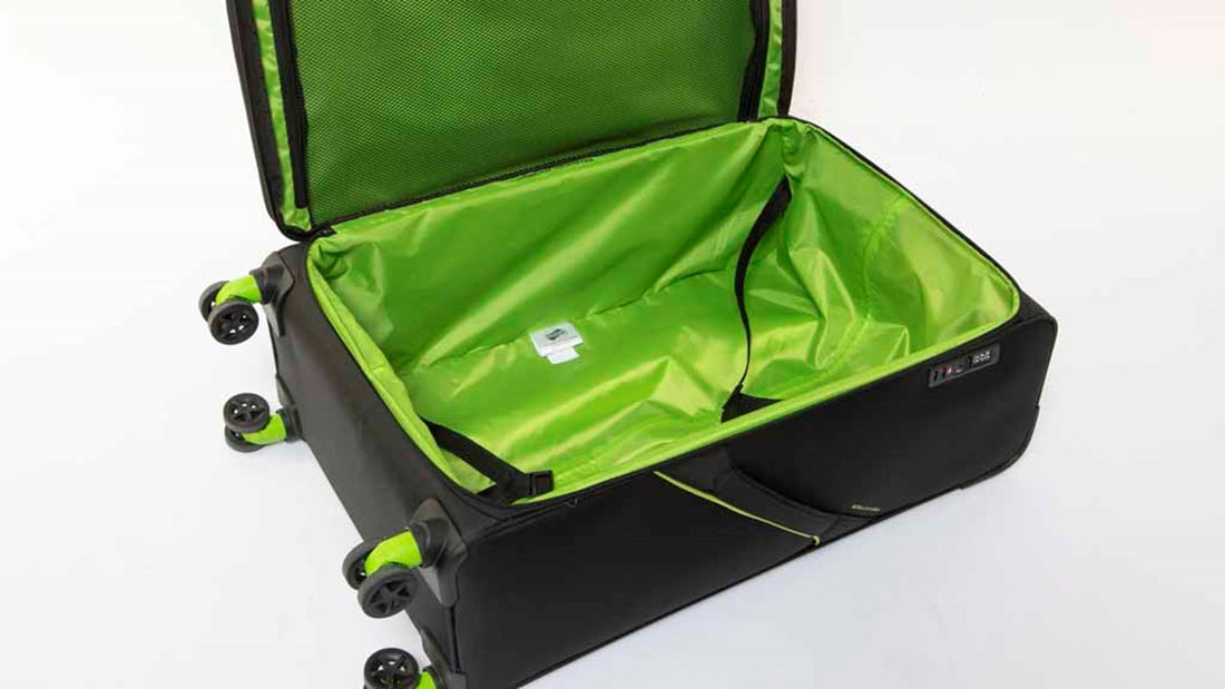 American Tourister Applite 3.0S Expandable Spinner 82 cm — Black / Green Large Suitcase