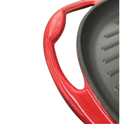 Enameled Cast Sizzler/Frying Pan - 25CM HM-BA180 - Red Rhino