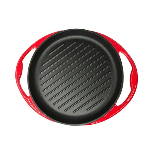 Enameled Cast Sizzler/Frying Pan - 25CM HM-BA180 - Red Rhino