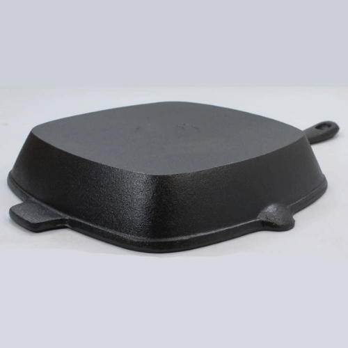 Cast Iron Skillet Square Frying Pan - Oven Safe Grill Cookware 26CMHM-BA186 - Red Rhino