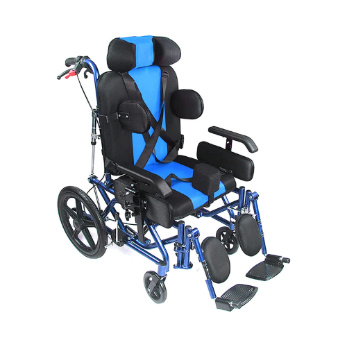 MobiAid Tilting & Reclining Cerebral Palsy Wheelchair for Children - Red Rhino