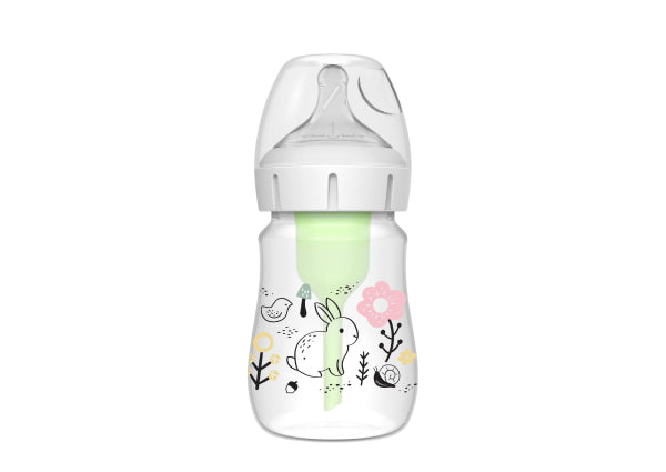 Dr. Brown's Natural FlowÂ® Anti-Colic Options+â¢ Designer Edition Jungle WOODLANDS Wide Mouth 150ML WB51009 - Red Rhino