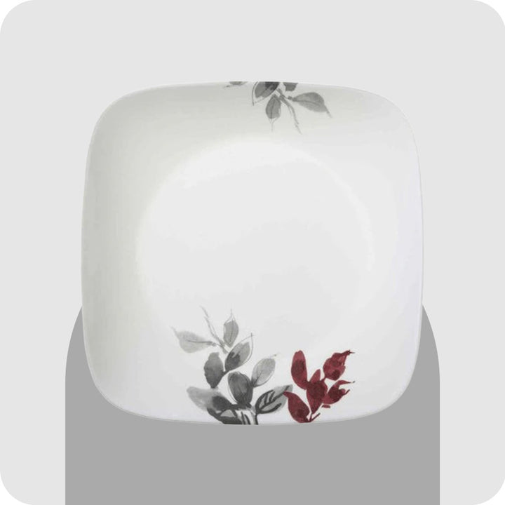 Corelle Kyoto Leaves Square Luncheon Plate - Set Of 6 - 22.9cm