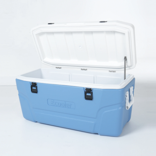 ECooler Foam Hard Cooler - 105L - Blue - Red Rhino