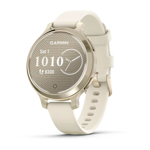 Garmin Lily 2 Active Lunar Gold / Bone, watch face and strap