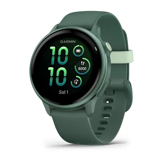 Garmin vívoactive 6 Metallic Jasper Green with Jasper Green band, watch face and strap