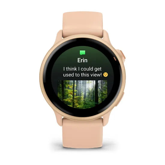 Garmin vívoactive 6, front display showing a phone notification